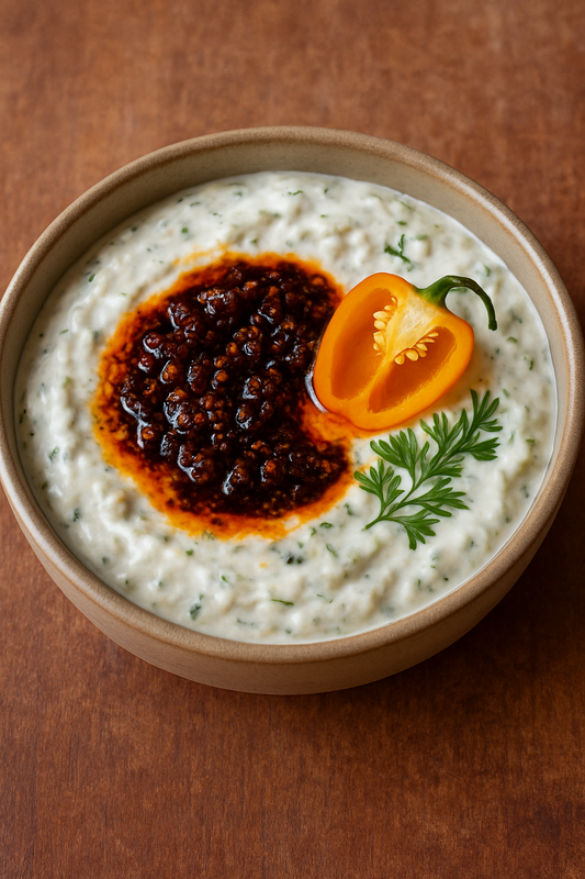 Habanero Tzatziki with Salsa Macha