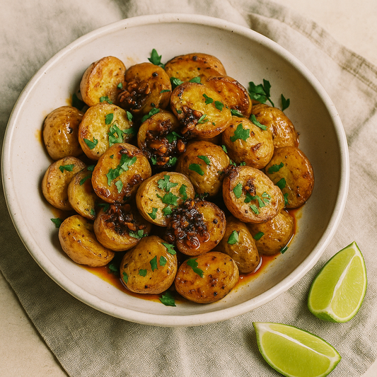 Roasted Potatoes with Casa De Laurel Salsa Macha